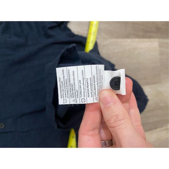 Vince Cotton Slub Jersey Polo Shirt in Navy Blue, Sz Large, MSRP $95 - Picture 8 of 9